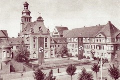 Kirchenansicht vom Sülzgürtel während der Nazi-Zeit.